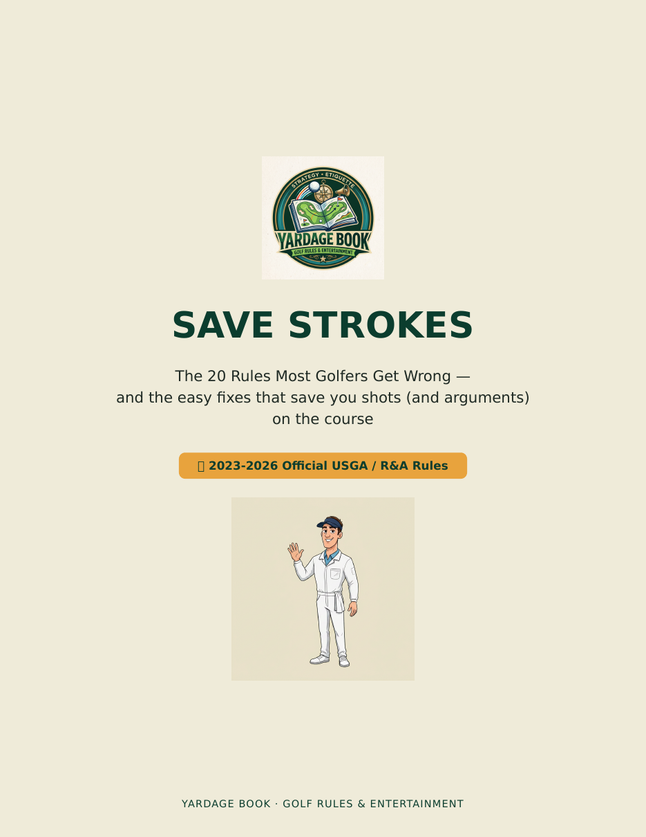 Save Strokes — Golf Rules Quick Reference cover